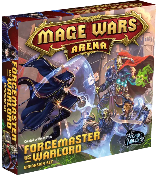 Portada Mage Wars Arena: Forcemaster vs Warlord Expansion Set 