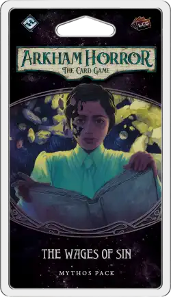 Portada Arkham Horror: The Card Game – The Wages of Sin: Mythos Pack