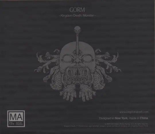 Portada Kingdom Death: Monster – Gorm Expansion 