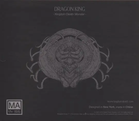 Portada Kingdom Death: Monster – Dragon King Expansion Adam Poots