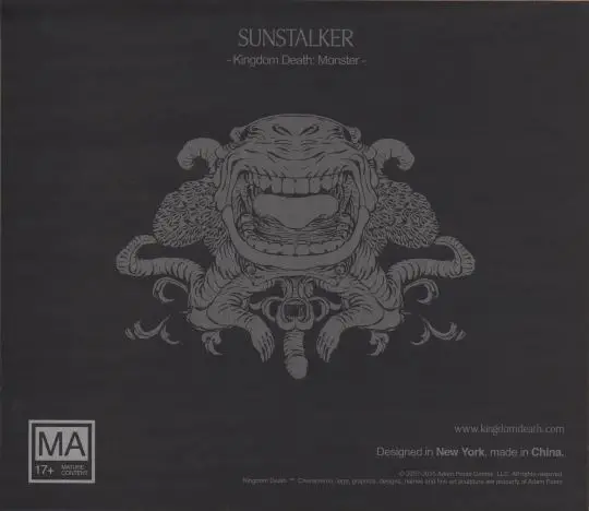 Portada Kingdom Death: Monster – Sunstalker Expansion Adam Poots
