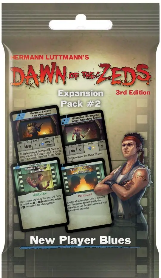 Portada Dawn of the Zeds (Third edition): Expansion Pack #2 – New Player Blues Expansion Hermann Luttmann