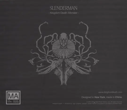 Portada Kingdom Death: Monster – Slenderman Expansion Adam Poots