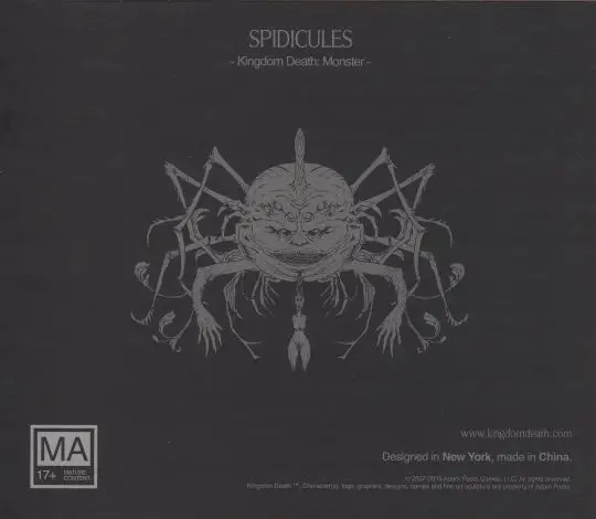 Portada Kingdom Death: Monster – Spidicules Expansion Adam Poots