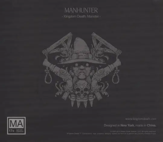 Portada Kingdom Death: Monster – Manhunter Expansion Adam Poots