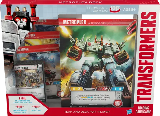 Portada Transformers Trading Card Game: Metroplex 