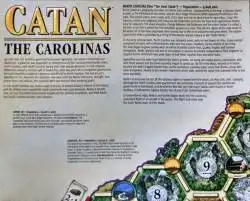 Portada Catan Geographies: The Carolinas