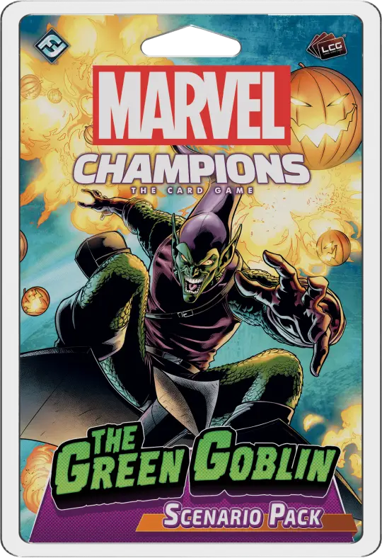 Portada Marvel Champions: The Card Game – The Green Goblin Scenario Pack Caleb Grace