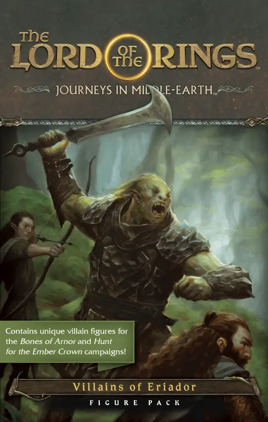 Portada The Lord of the Rings: Journeys in Middle-earth – Villains of Eriador Figure Pack Nathan I. Hajek
