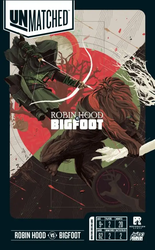 Portada Unmatched: Robin Hood vs. Bigfoot Rob Daviau