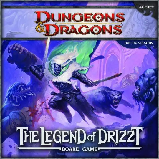 Portada Dungeons & Dragons: The Legend of Drizzt Board Game Wizards of the Coast