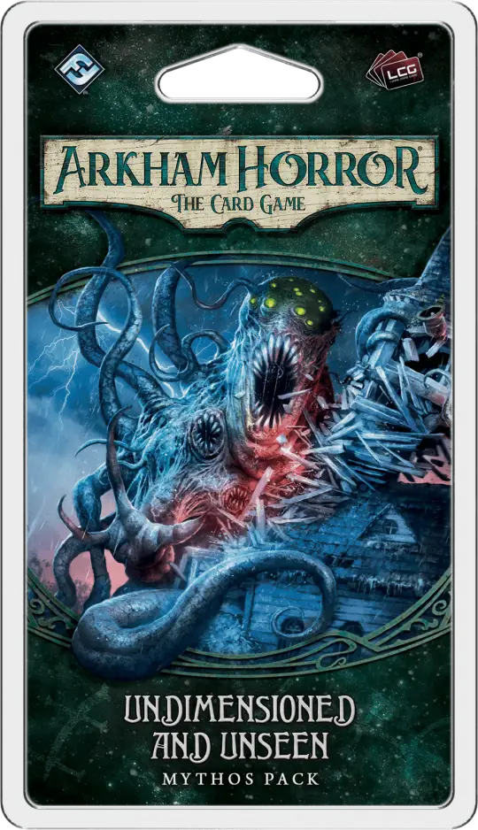 Portada Arkham Horror: The Card Game – Undimensioned and Unseen: Mythos Pack MJ Newman