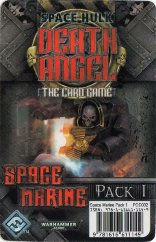 Portada Space Hulk: Death Angel – The Card Game: Space Marine Pack 1 Andrew Meredith