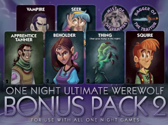 Portada One Night Ultimate Werewolf: Bonus Pack 2 