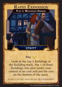 Portada Lords of Waterdeep: Rapid Expansion Promo Card