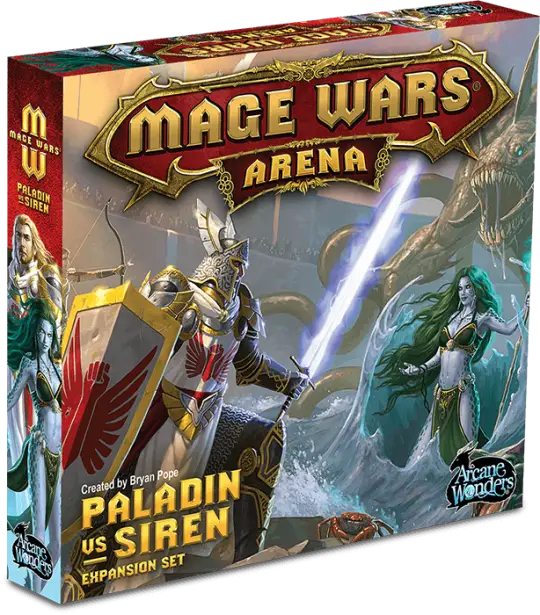 Portada Mage Wars Arena: Paladin vs Siren Expansion Set 