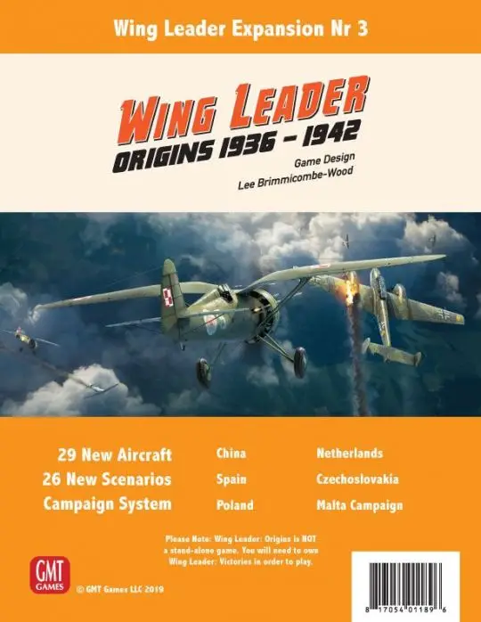 Portada Wing Leader: Origins 1936-1942 