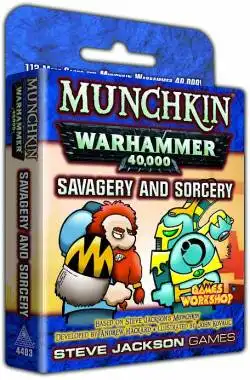 Portada Munchkin Warhammer 40,000: Savagery and Sorcery