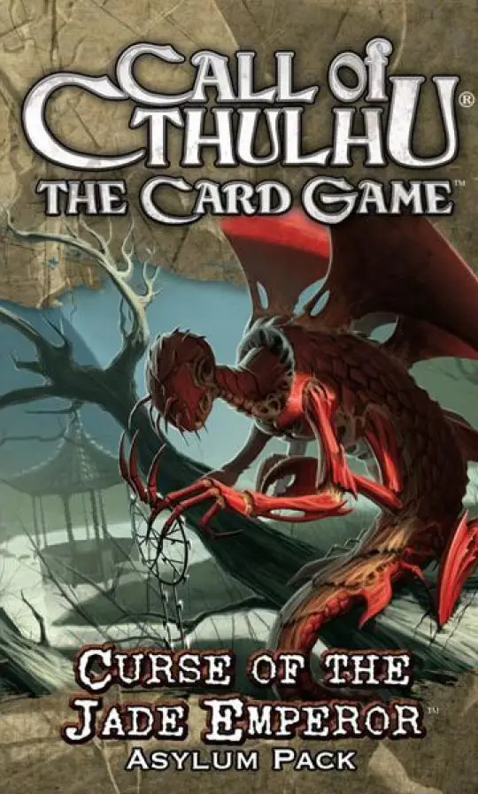 Portada Call of Cthulhu: The Card Game – Curse of the Jade Emperor Asylum Pack Damon Stone