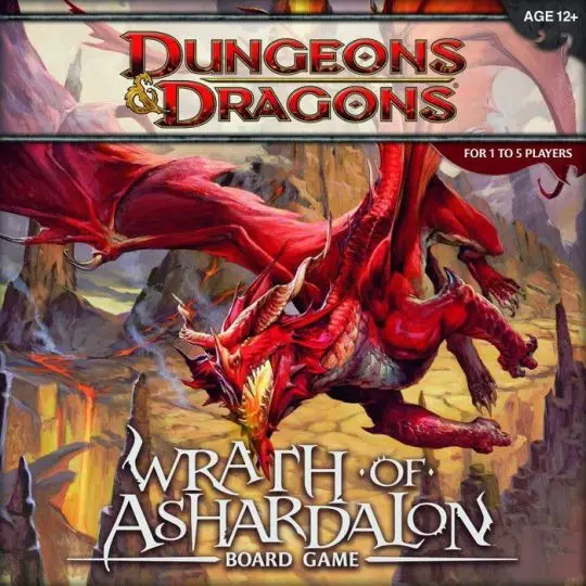 Portada Dungeons & Dragons: Wrath of Ashardalon Board Game Versiones y ediciones: Versiones de juegos de mesa de juegos de rol