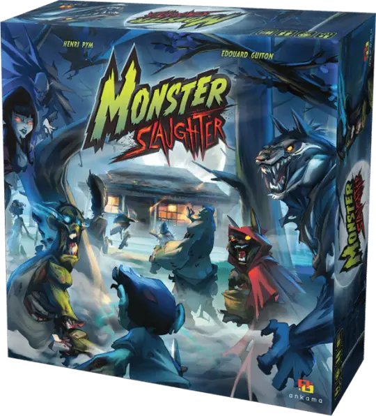 Portada Monster Slaughter Componentes: Caja de juego utilizada en el juego