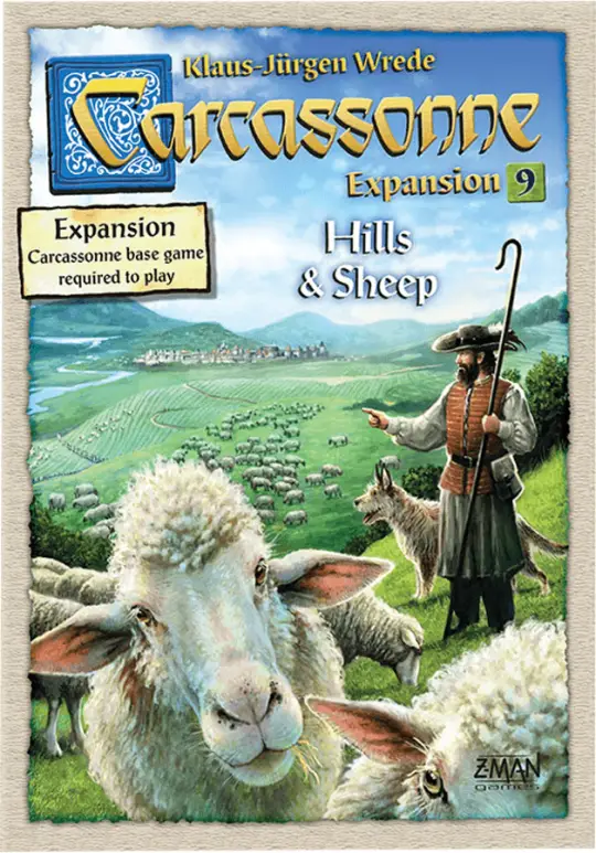 Portada Carcassonne: Expansion 9 – Hills & Sheep Animales: Ovejas