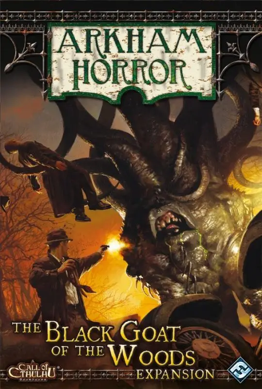 Portada Arkham Horror: The Black Goat of the Woods Expansion 