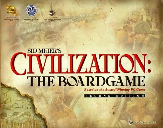 Portada Sid Meier's Civilization: The Boardgame Glenn Drover