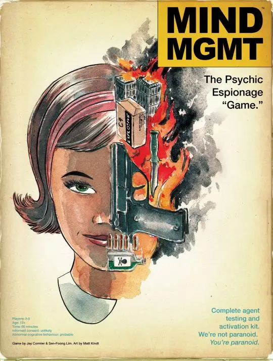 Portada Mind MGMT: The Psychic Espionage “Game.” Jay Cormier