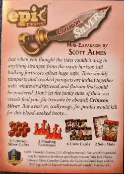 Portada Tiny Epic Pirates: Crimson Silver mini expansion