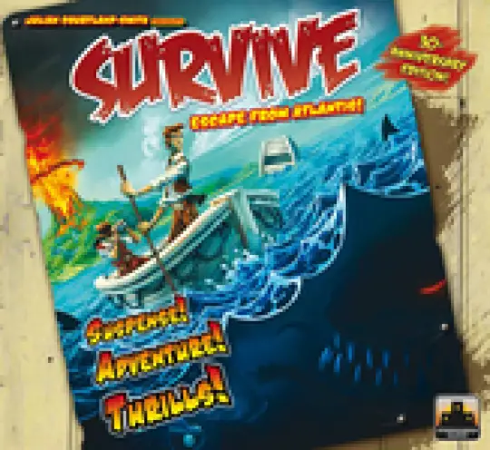 Portada Survive: Escape from Atlantis! Tema: Islas tropicales