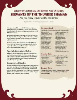 Portada Dungeons & Dragons: Wrath of Ashardalon Bonus Adventures – Servants of the Thunder Shaman