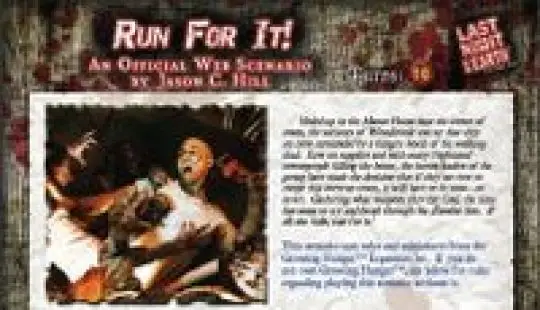 Portada Last Night on Earth 'Run For It!' Scenario 