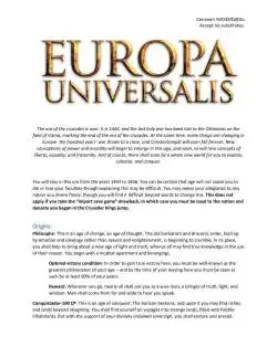 Portada Europa Universalis