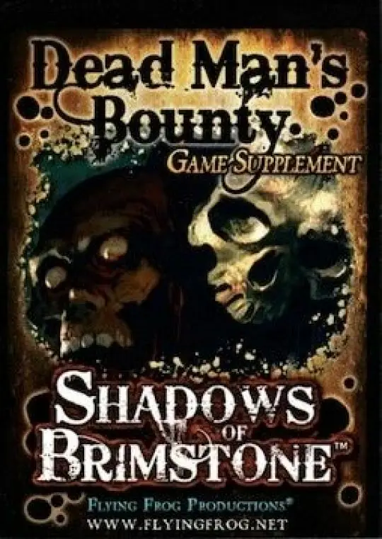 Portada Shadows of Brimstone: Dead Man's Bounty Game Supplement 