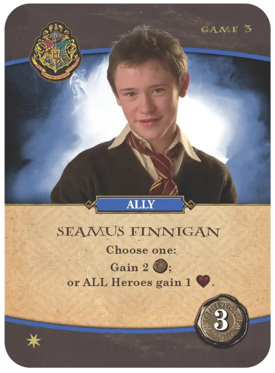Portada Harry Potter: Hogwarts Battle – Ally: Seamus Finnigan 