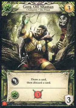 Portada Hero Realms: Gorg, Orc Shaman Promo Card