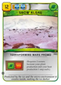 Portada Terraforming Mars: Snow Algae Promo Card