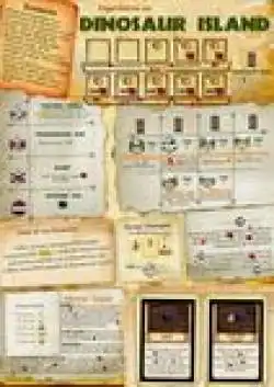 Portada Experiment on Dinosaur Island (fan expansion for Robinson Crusoe: Adventures on the Cursed Island)