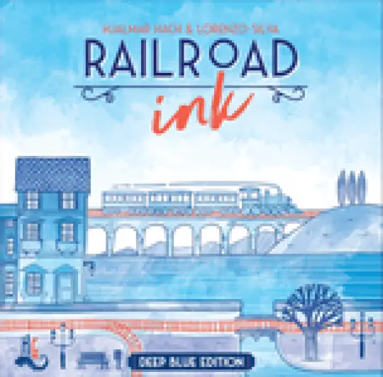 Portada Railroad Ink: Deep Blue Edition Mecanismo: Roll-and-Write